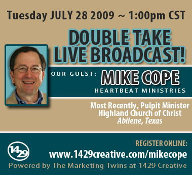 Mike Cope - Double Take LIVE Broadcast